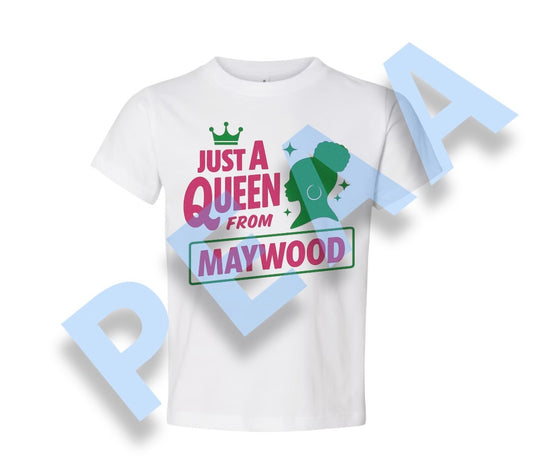 Pink and Green Queen logo